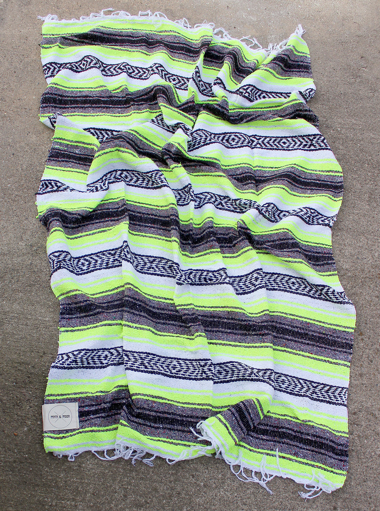 neon Mexican Blanket by Mntn & Moon